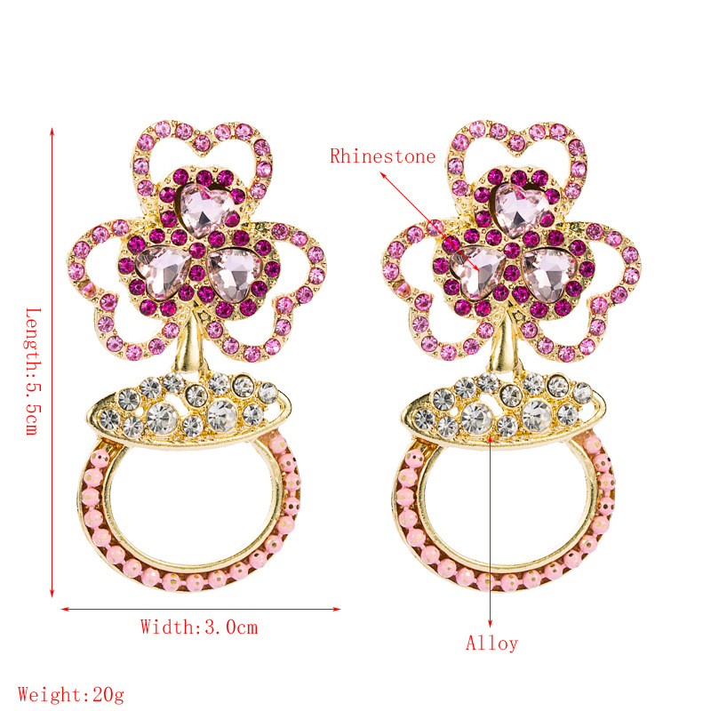 Fashion Jewelry Rhinestone Earrings For Women YWHME-969 