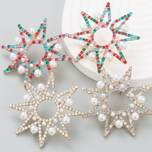 Fashion Jewelry Rhinestone Earrings For Women YWHME-972