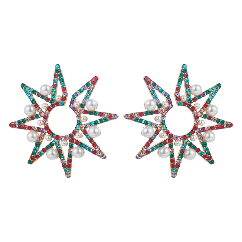 Fashion Jewelry Rhinestone Earrings For Women YWHME-972 