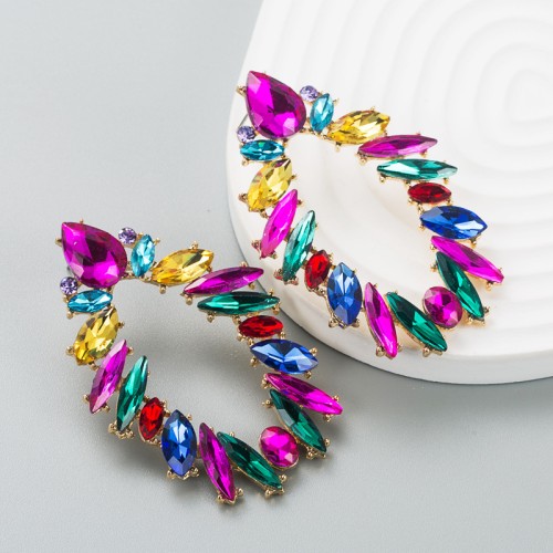 Fashion Jewelry Rhinestone Earrings For Women YWHME-973