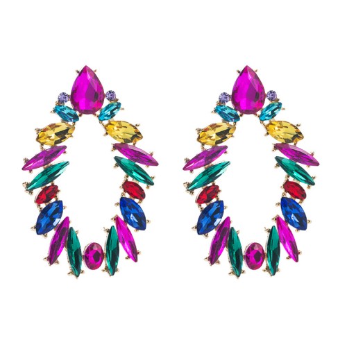 Fashion Jewelry Rhinestone Earrings For Women YWHME-973