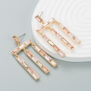 Fashion Jewelry Rhinestone Earrings For Women YWHME-974 