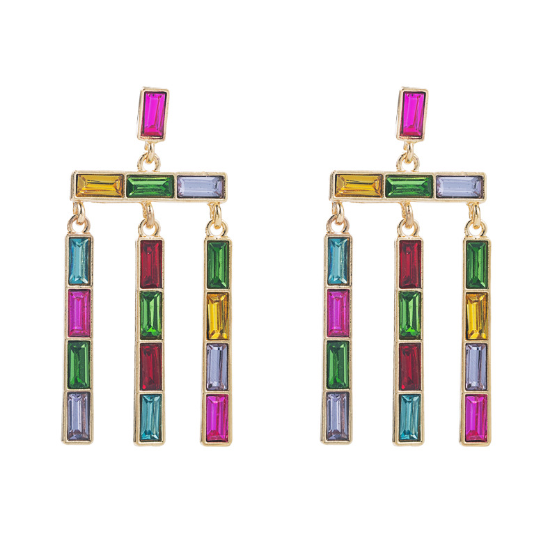 Fashion Jewelry Rhinestone Earrings For Women YWHME-974 