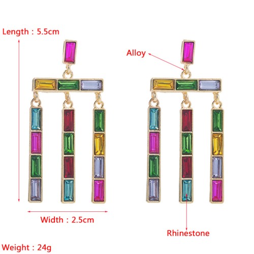 Fashion Jewelry Rhinestone Earrings For Women YWHME-974