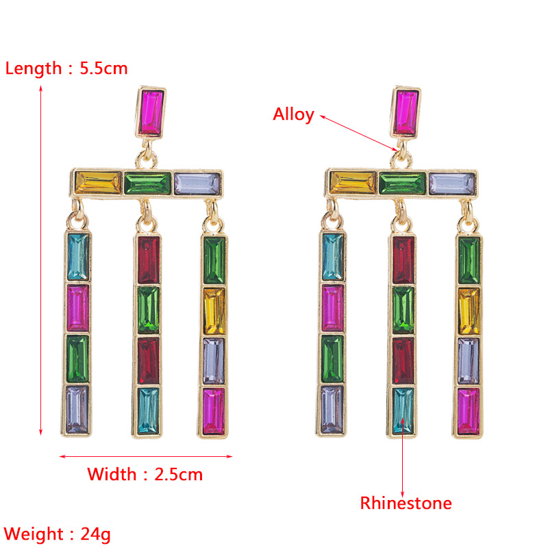 Fashion Jewelry Rhinestone Earrings For Women YWHME-974 