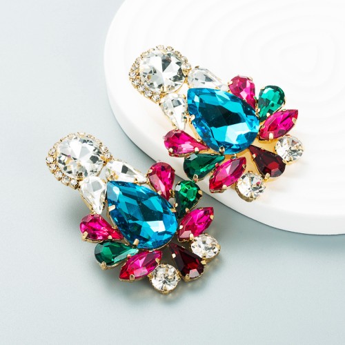 Fashion Jewelry Rhinestone Earrings For Women YWHME-975