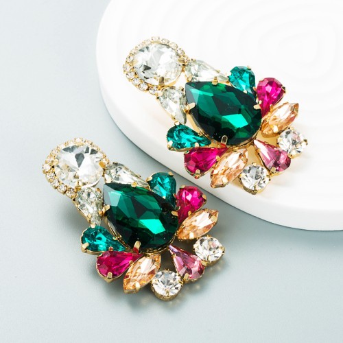 Fashion Jewelry Rhinestone Earrings For Women YWHME-975