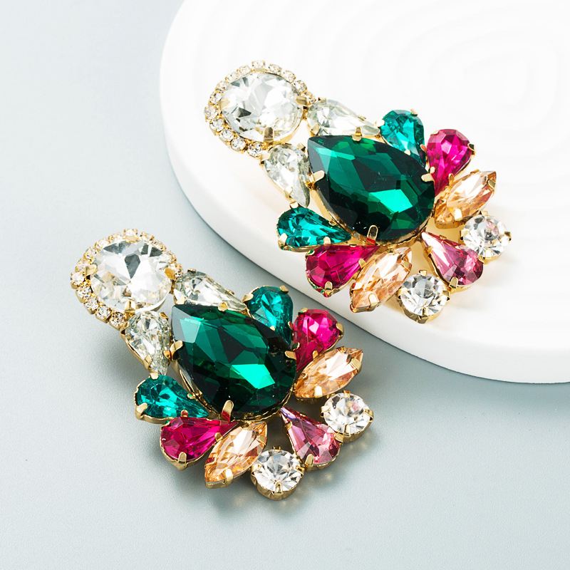 Fashion Jewelry Rhinestone Earrings For Women YWHME-975 