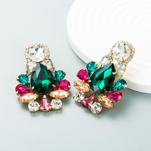 Fashion Jewelry Rhinestone Earrings For Women YWHME-975