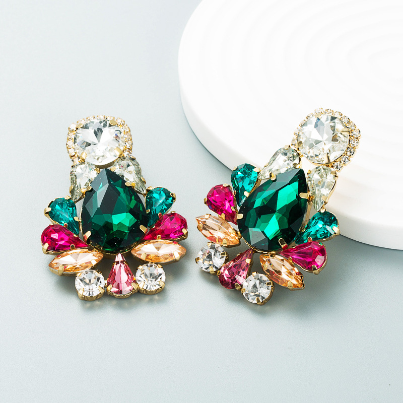 Fashion Jewelry Rhinestone Earrings For Women YWHME-975 