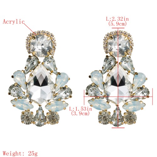 Fashion Jewelry Rhinestone Earrings For Women YWHME-975