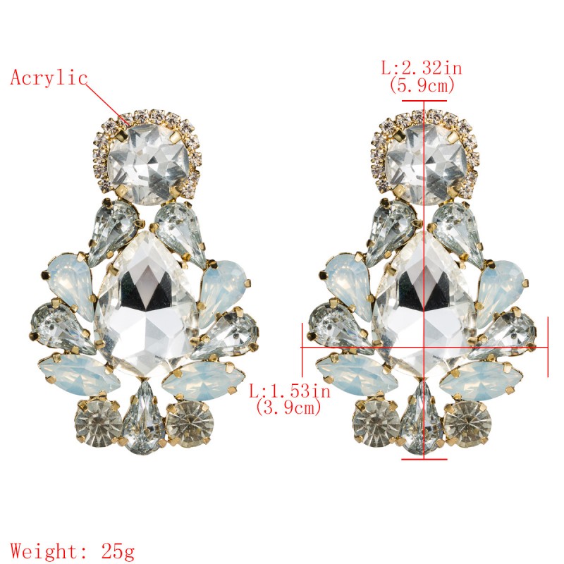 Fashion Jewelry Rhinestone Earrings For Women YWHME-975 