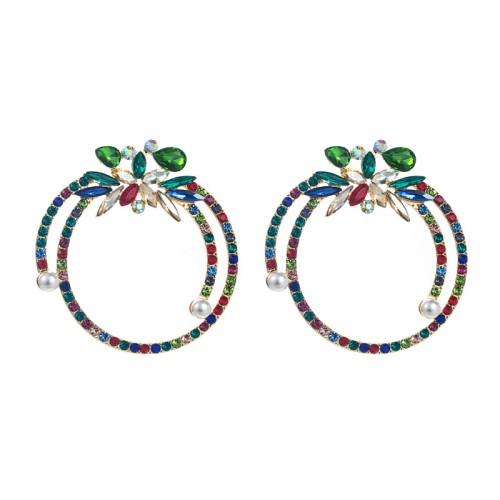 Fashion Jewelry Rhinestone Earrings For Women YWHME-976