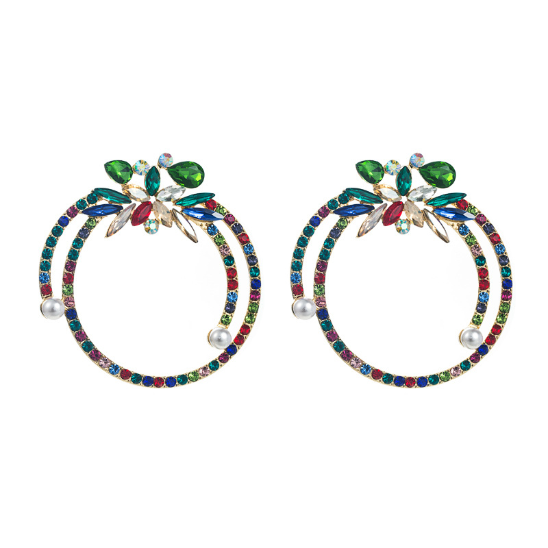 Fashion Jewelry Rhinestone Earrings For Women YWHME-976 