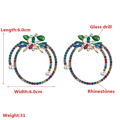 Fashion Jewelry Rhinestone Earrings For Women YWHME-976