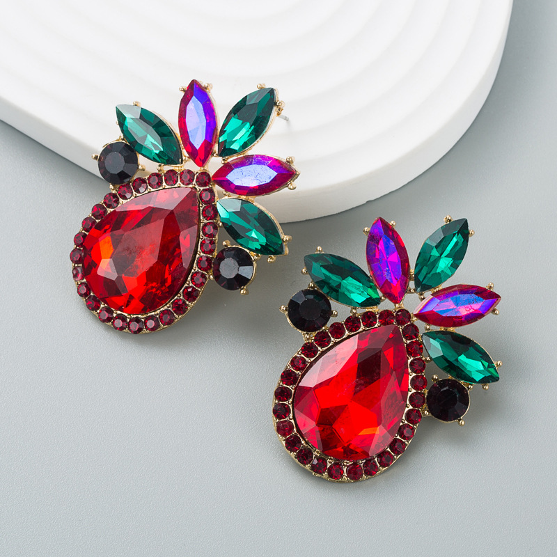 Fashion Jewelry Rhinestone Earrings For Women YWHME-977 