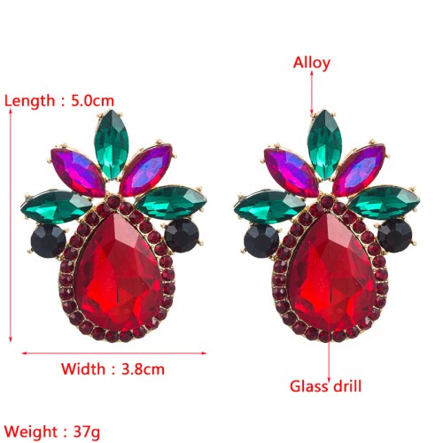 Fashion Jewelry Rhinestone Earrings For Women YWHME-977