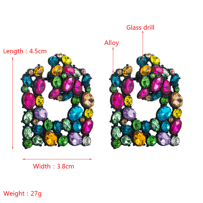 Fashion Jewelry Rhinestone Earrings For Women YWHME-978 