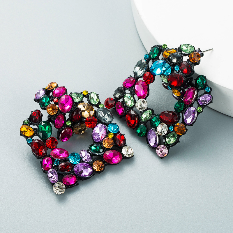 Fashion Jewelry Rhinestone Earrings For Women YWHME-981 