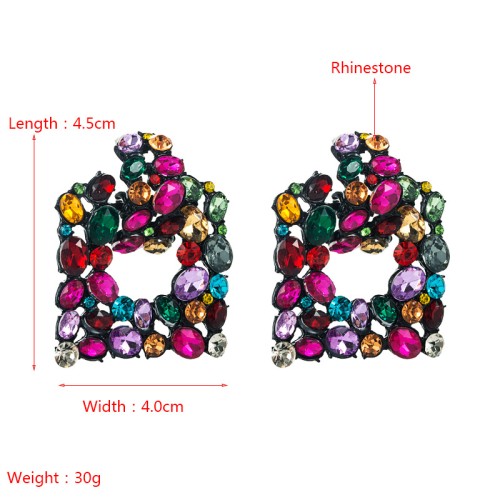 Fashion Jewelry Rhinestone Earrings For Women YWHME-981