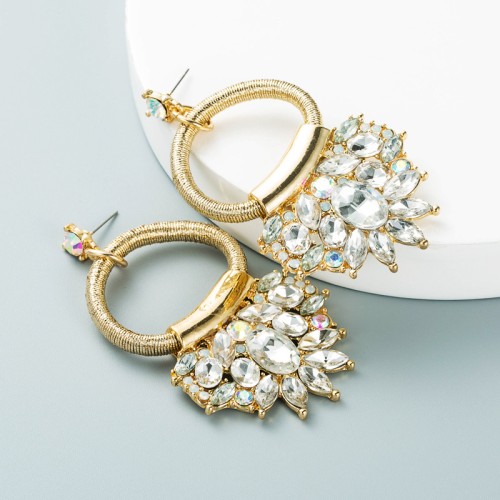 Fashion Jewelry Rhinestone Earrings For Women YWHME-988