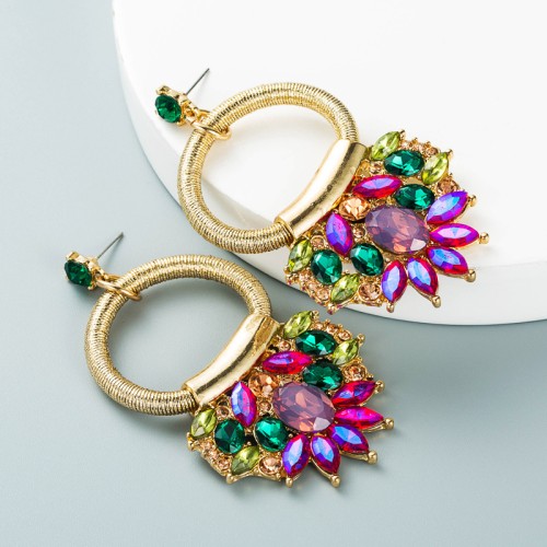 Fashion Jewelry Rhinestone Earrings For Women YWHME-988