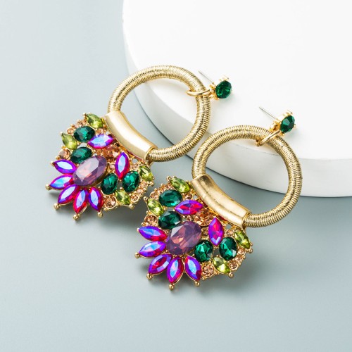 Fashion Jewelry Rhinestone Earrings For Women YWHME-988