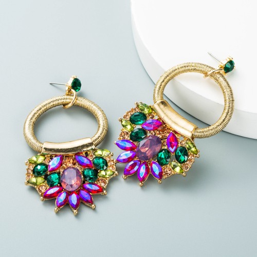 Fashion Jewelry Rhinestone Earrings For Women YWHME-988