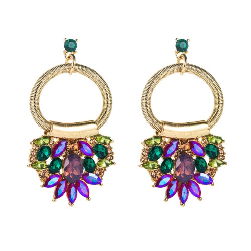 Fashion Jewelry Rhinestone Earrings For Women YWHME-988