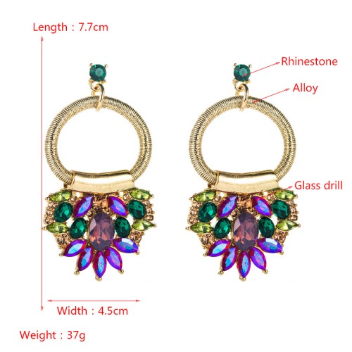 Fashion Jewelry Rhinestone Earrings For Women YWHME-988