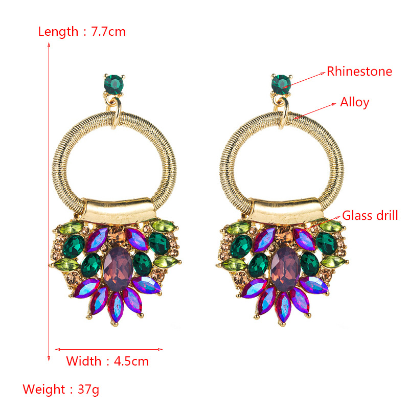 Fashion Jewelry Rhinestone Earrings For Women YWHME-988 