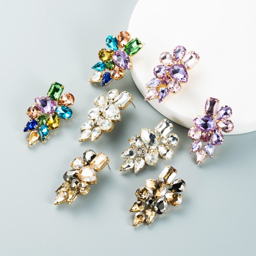 Fashion Jewelry Rhinestone Earrings For Women YWHME-989