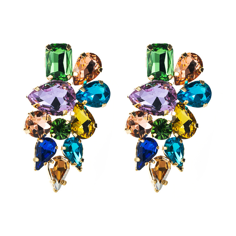 Fashion Jewelry Rhinestone Earrings For Women YWHME-989 