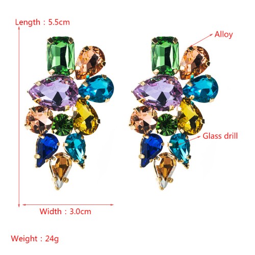 Fashion Jewelry Rhinestone Earrings For Women YWHME-989