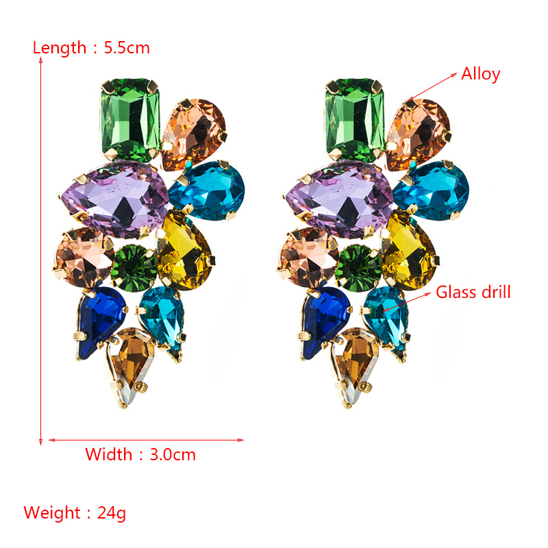 Fashion Jewelry Rhinestone Earrings For Women YWHME-989 