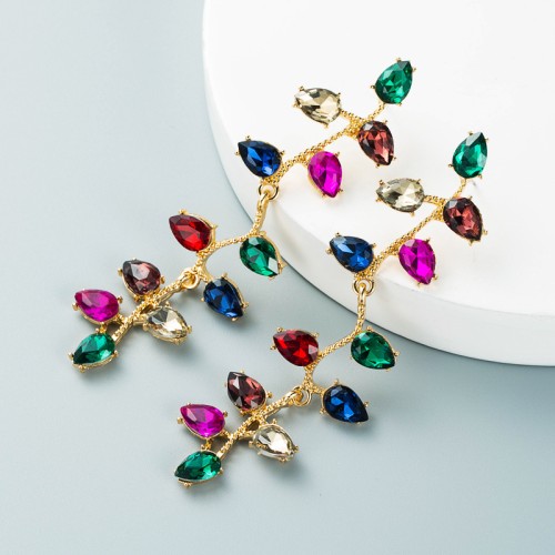 Fashion Jewelry Rhinestone Earrings For Women YWHME-990