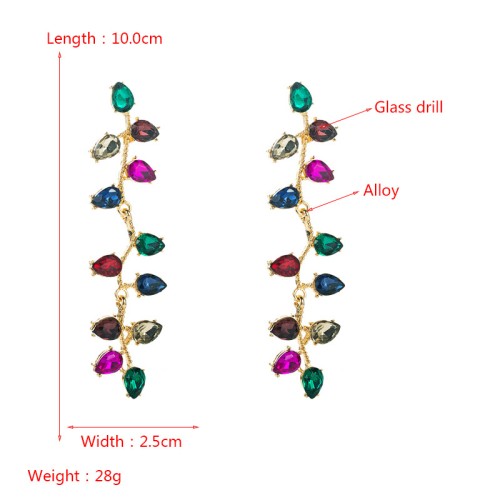 Fashion Jewelry Rhinestone Earrings For Women YWHME-990