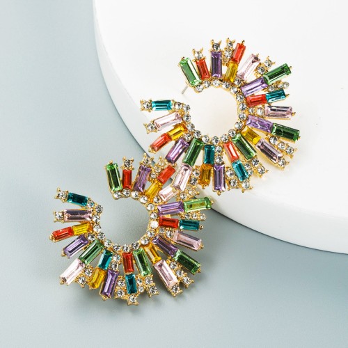 Fashion Jewelry Rhinestone Earrings For Women YWHME-992