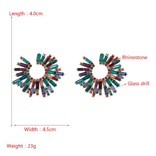 Fashion Jewelry Rhinestone Earrings For Women YWHME-992