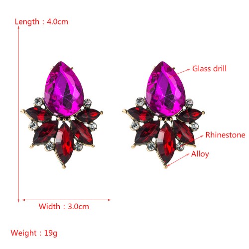 Fashion Jewelry Rhinestone Earrings For Women YWHME-996