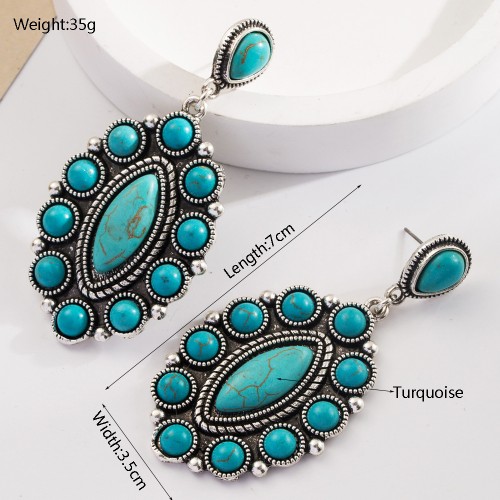 Fashion Jewelry Turquoise Earrings For Women YWHME-402