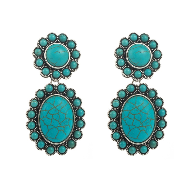 Fashion Jewelry Turquoise Earrings For Women YWHME-403 