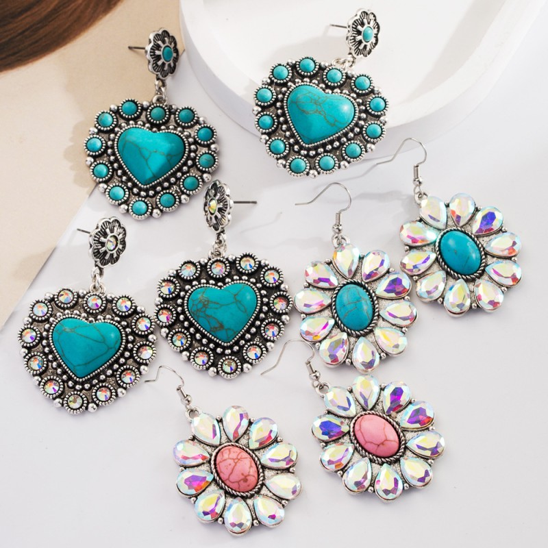 Fashion Jewelry Turquoise Earrings For Women YWHME-404