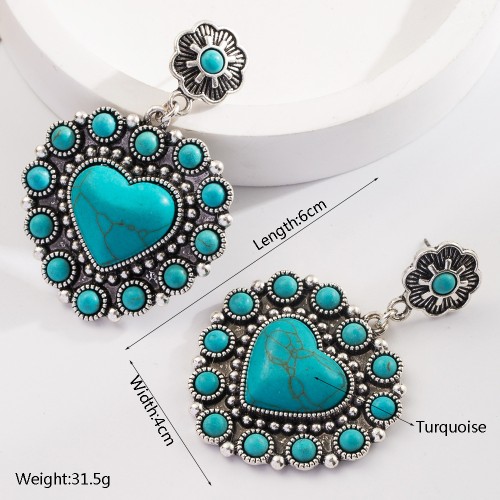 Fashion Jewelry Turquoise Earrings For Women YWHME-404