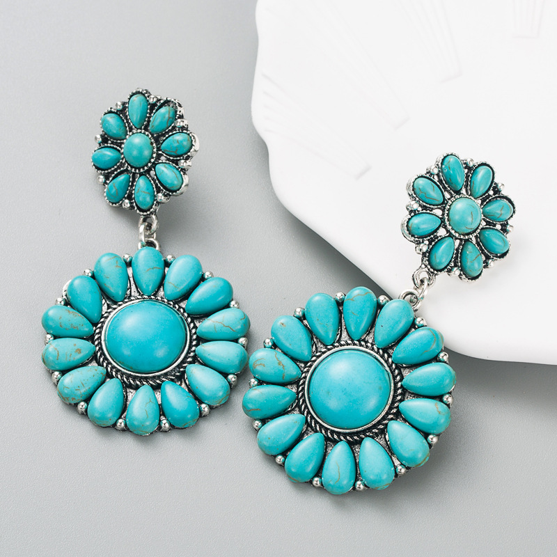 Fashion Jewelry Turquoise Earrings For Women YWHME-406 