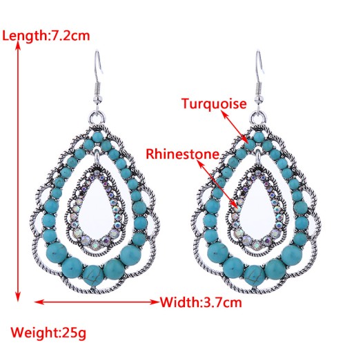 Fashion Jewelry Turquoise Earrings For Women YWHME-407