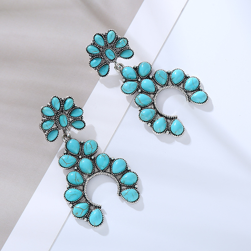 Fashion Jewelry Turquoise Earrings For Women YWHME-408 