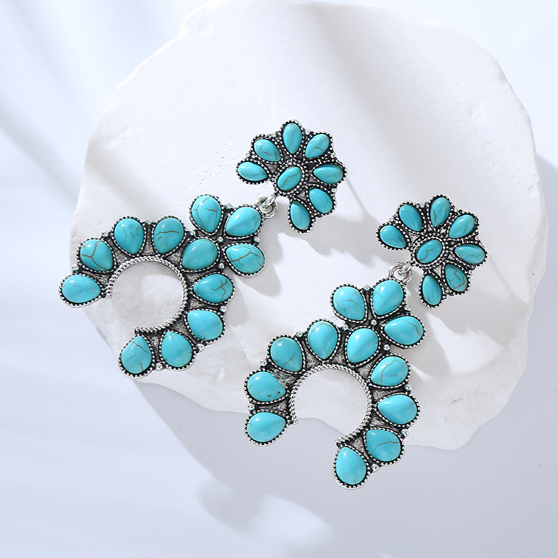 Fashion Jewelry Turquoise Earrings For Women YWHME-408 