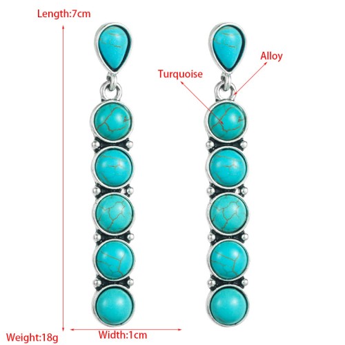 Fashion Jewelry Turquoise Earrings For Women YWHME-409