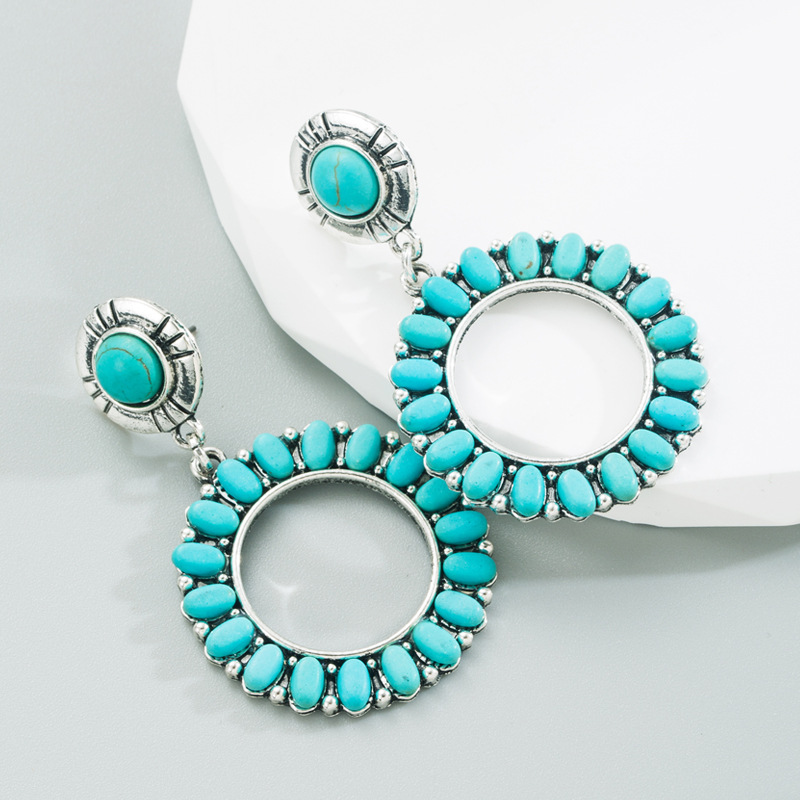 Fashion Jewelry Turquoise Earrings For Women YWHME-410 